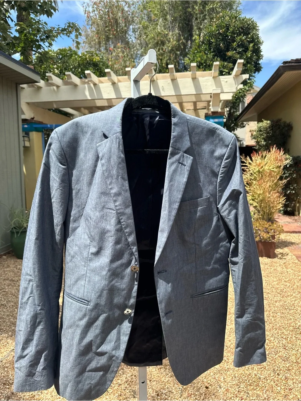 Acne Studios Men’s Light Gray Casual Shirt Jacket